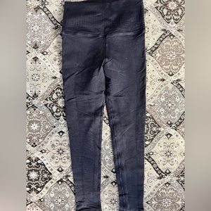 Avocado distressed, denim look high waisted leggings xs/sm